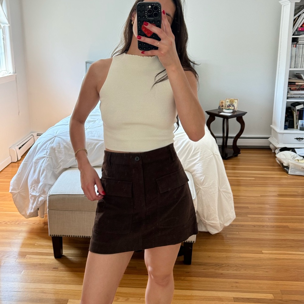 Brown Madewell skirt